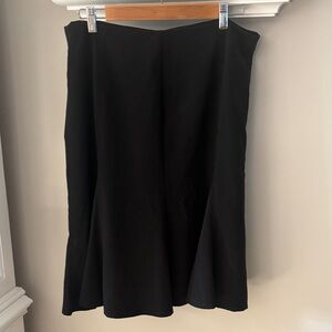 dressbarn Classic Black A-Line Skirt